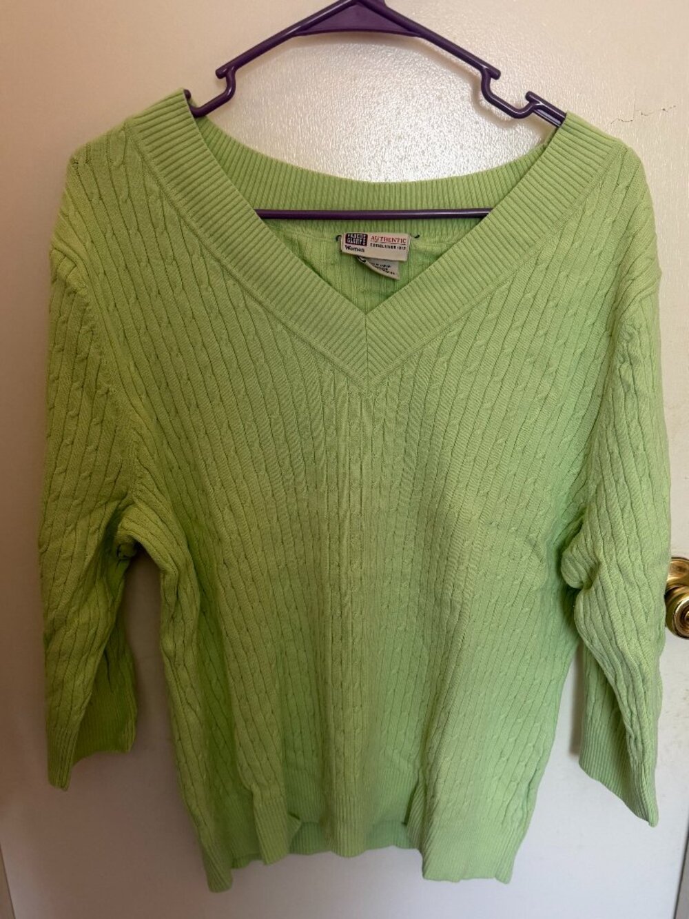 Faded Glory Green Sweater W 18-20